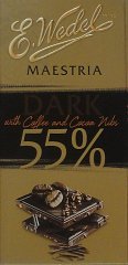 Wedel srednie maestria dark 55 with coffee and cacao nus